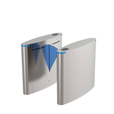 Indoor and Outdoor Flap Barrier Gate with Red Wings and One-Way or Two-Way Control