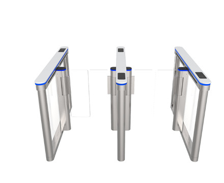600mm Temperature Detection Swing Barrier Gate Turnstile With Face Recognition