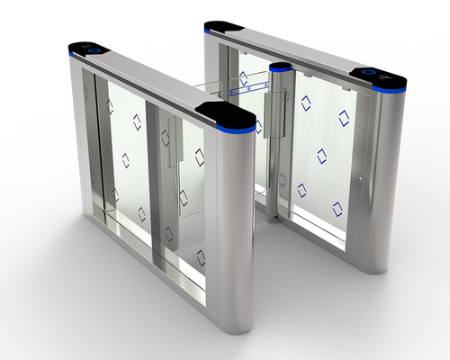 Electric Swing Barrier Access Control Turnstile Transparent 50hz For Lobby