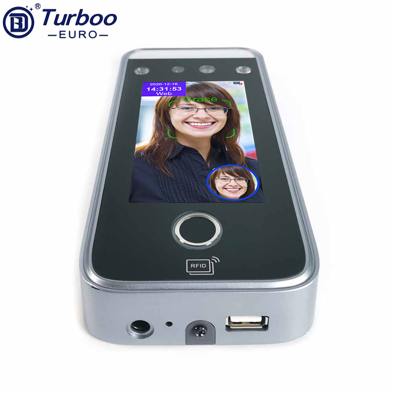 TCP IP Fingerprint Time Attendance Facial Recognition 4.3 Inch Touch Screen