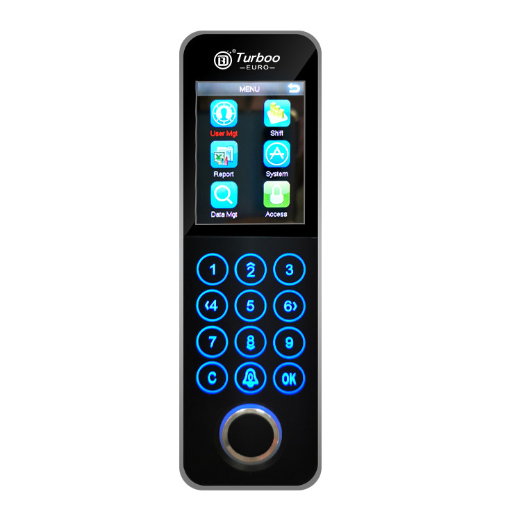 Waterproof Face Recognition Biometric System 2 Inch Fingerprint Access Controller Keypad