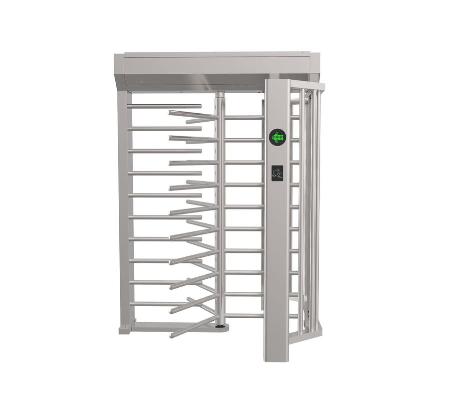 Hotel Access Control Cross Full Height Turnstile Single Directional Dry Contact