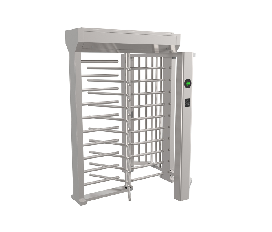 Hotel Access Control Cross Full Height Turnstile Single Directional Dry Contact