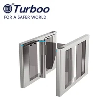 304 Or 316 Stainless Steel Leafs Speed Gate Turnstile with RS485 TCP/IP Compatible Aluminum Alloy Material