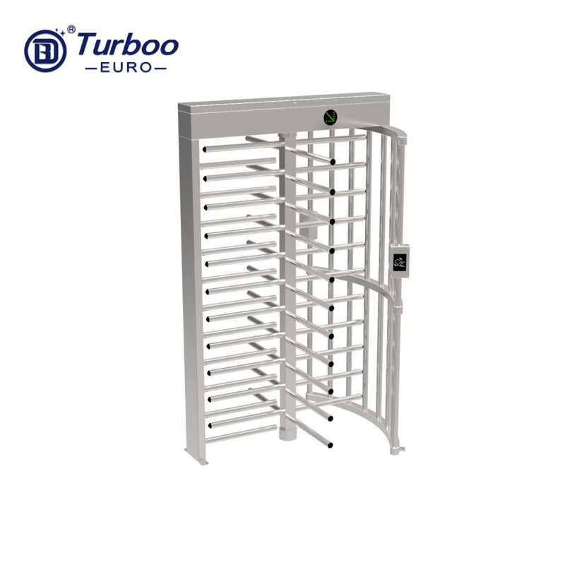 Electronic Full Height Turnstile Access Control System 2.2m 304 Stainless Steel