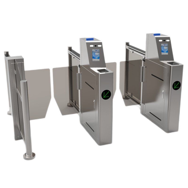 Automatic Flap Barrier Barcode Scanner Turnstile 304 Stainless