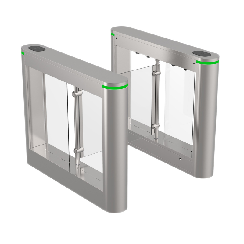 Automatic Glass Swing Turnstile gate 600mm Intelligent Entrance Guard