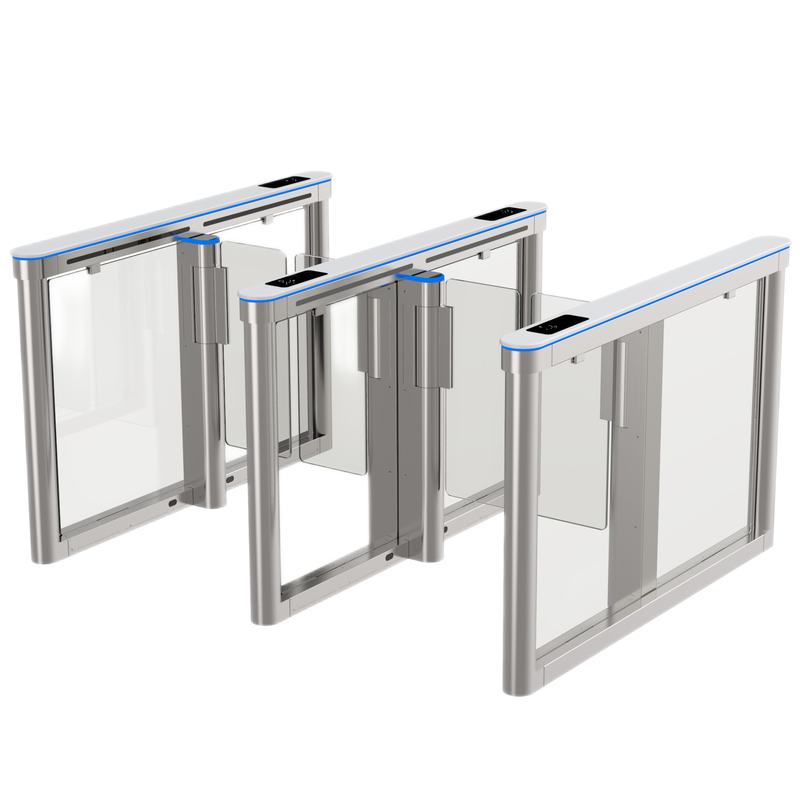 Metro station Fastlane Optical Turnstiles Automatic 900mm Acess Control System