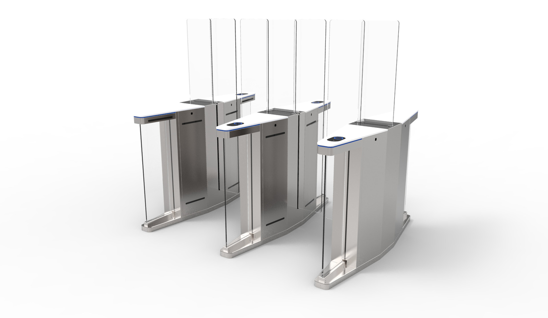 CE Approved Automatic Swing Barrier Turnstile Gate SUS304 With Code Reader