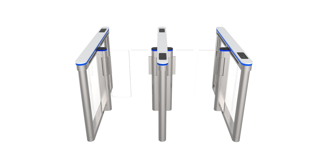 600mm Temperature Detection Swing Barrier Gate Turnstile With Face Recognition