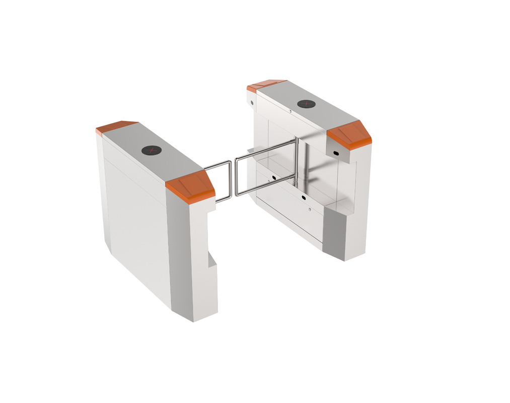 Automatic Access Control Turnstile Gates 1100mm Removable Glass Swing