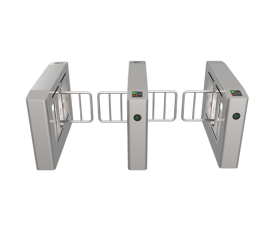 Stainless Steel Barcode Scanner Turnstile Entrance Gate Automatic 35w