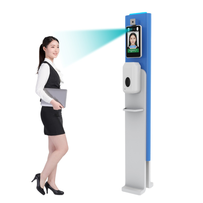 Temperature Measurement Biometric Face Attendance Machine System 2MP 2.5W
