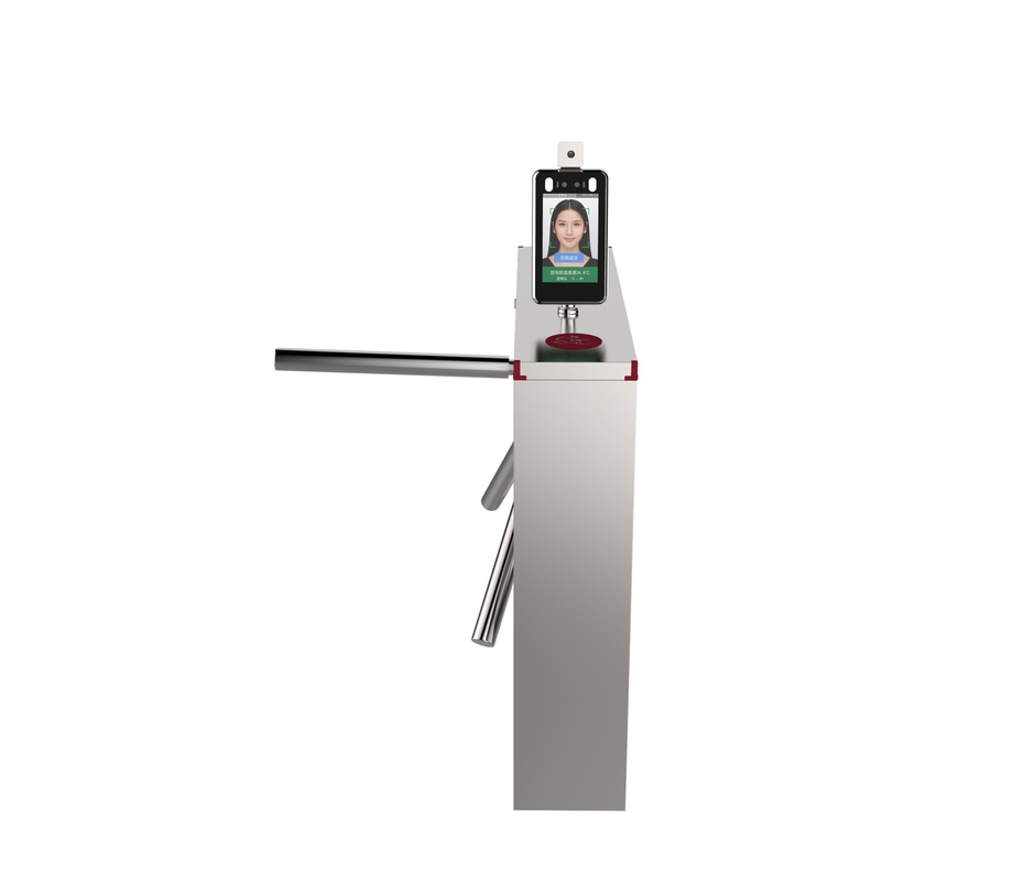 Automatic Face Recognition Thermal Scanner SUS304 Tripod Turnstile Gate ISO Certified