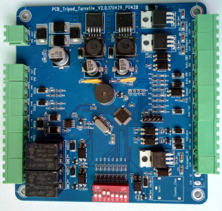 Full Height Turnstile Gate Mechanism 240v 2.2A Pcb Drive Board