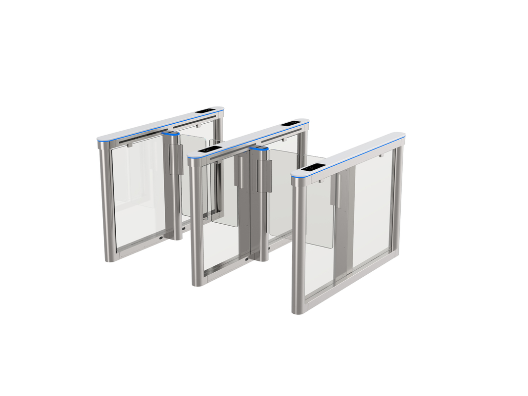 Automatic Opening Swing Barrier Turnstile Artificial Marble High Security Turnstile