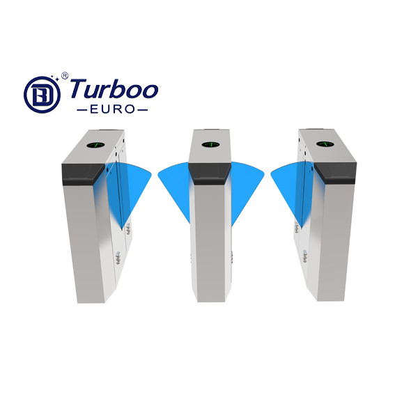 304SUS Turnstile Barrier Gate Access Control Space Saving With Biometric Devices