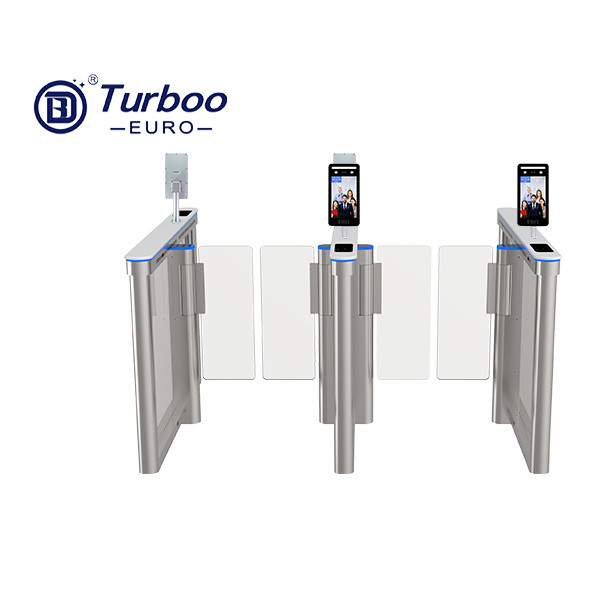 Stainless Steel Speed Gate Turnstile 900mm Pass Width For Office Building Turboo