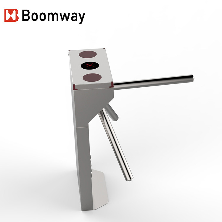 RFID Access Tripod Turnstile Gate Semi Automatic With Face Recognition QR Code