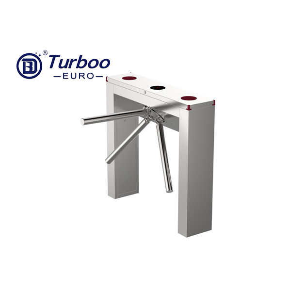 Security Tripod Turnstile Gate 304 SUS Dry Contact With RFID Card Reader