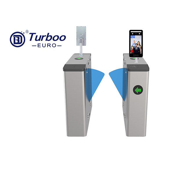 Infrared Sensor Flap Barrier Gate Access Control Turnstile Integarted RFID Card Reader