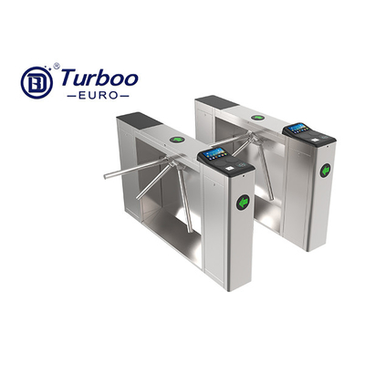 Semi Automatic Pedestrian Access Control Turnstile Gate Stainless Steel 1.5mm Thickness